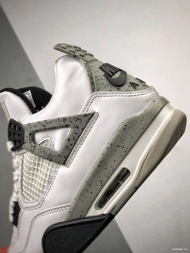 Rep MAX OG Air 4 (nike) White Jordan 840606-192 Cement 0715